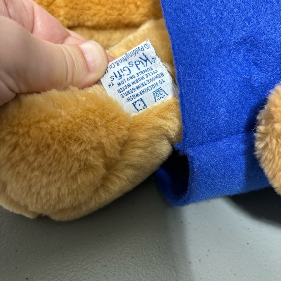 Sears VTG Paddington Bear Plush Stuffed Animal Toy Felt Rain Jacket Hat - Picture 10 of 12